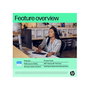 HP Webcam 625 FHD con IA y Windows Hello, Negro