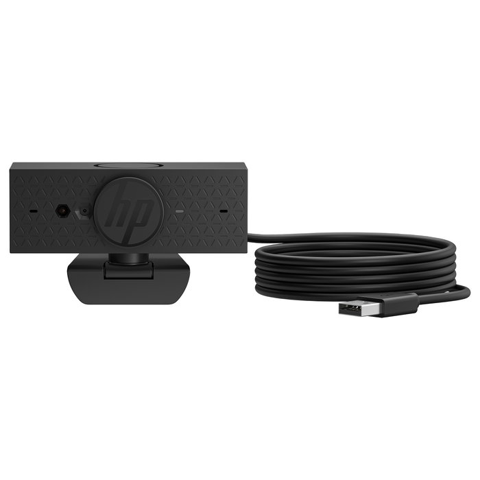 HP Webcam 625 FHD con IA y Windows Hello, Negro