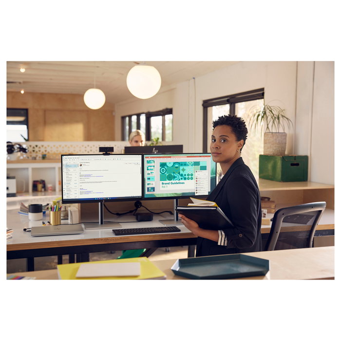 HP Webcam 625 FHD con IA y Windows Hello, Negro