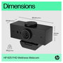 HP Webcam 625 FHD con IA y Windows Hello, Negro