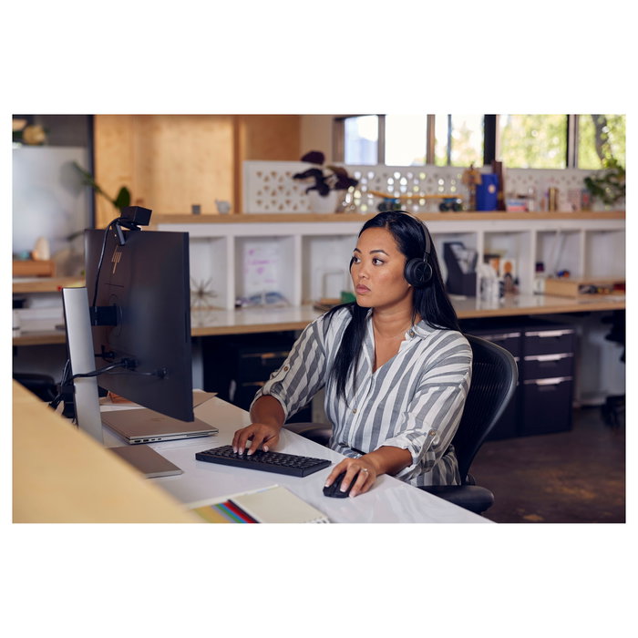 HP Webcam 625 FHD con IA y Windows Hello, Negro