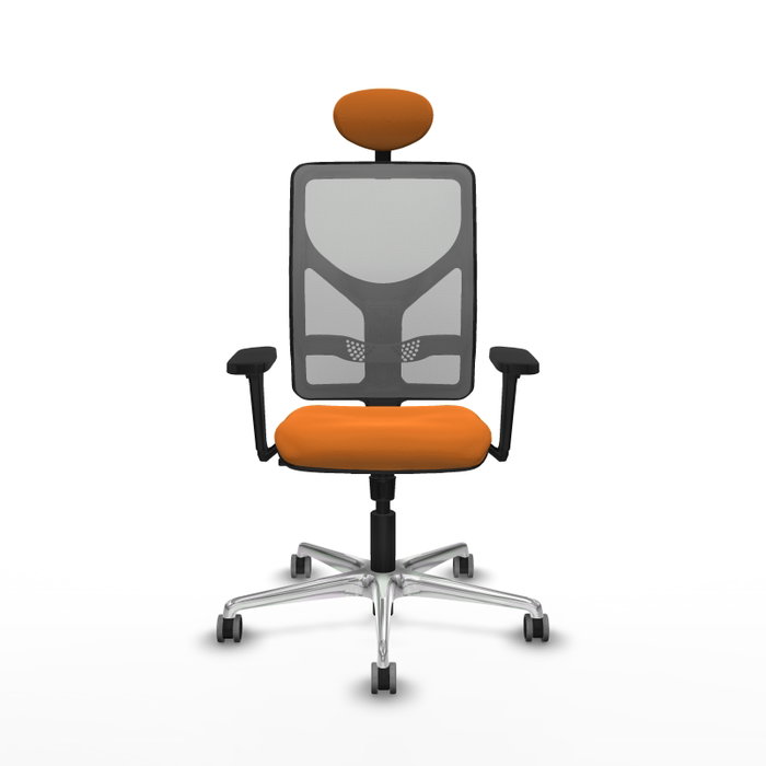 PIQUERAS Y CRESPO Silla de oficina Motilla Naranja y Gris PIQUERAS Y CRESPO Silla de oficina Motilla Naranja y Gris
