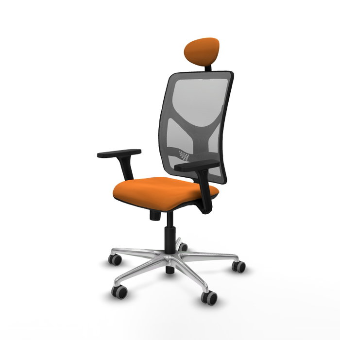 PIQUERAS Y CRESPO Silla de oficina Motilla Naranja y Gris PIQUERAS Y CRESPO Silla de oficina Motilla Naranja y Gris