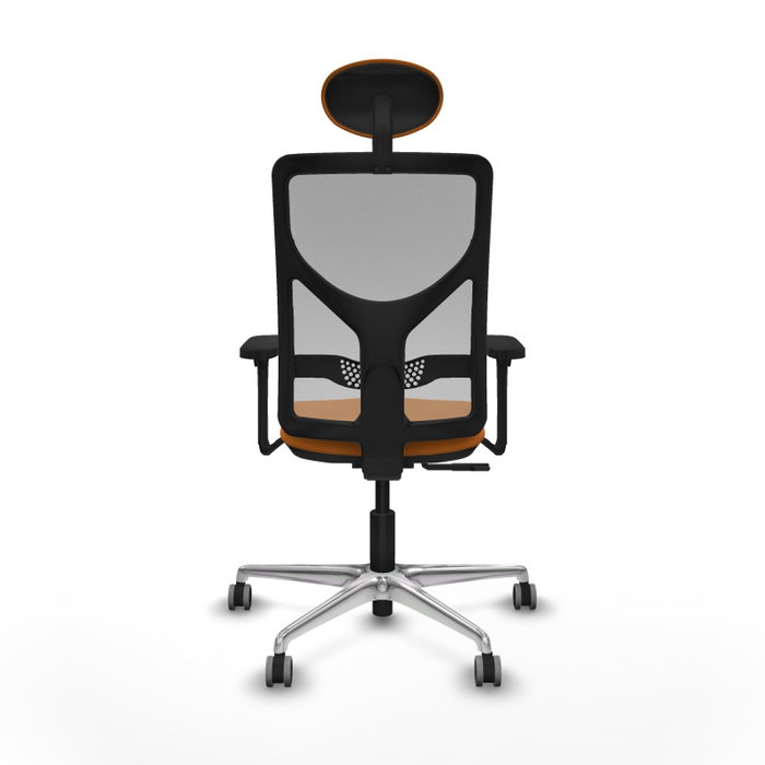 PIQUERAS Y CRESPO Silla de oficina Motilla Naranja y Gris PIQUERAS Y CRESPO Silla de oficina Motilla Naranja y Gris