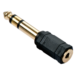 Lindy Adaptador de audio 6.3mm macho a 3.5mm hembra Negro