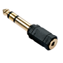 Lindy Adaptador de audio 3,5 mm Hembra a 6,3 mm Macho Negro