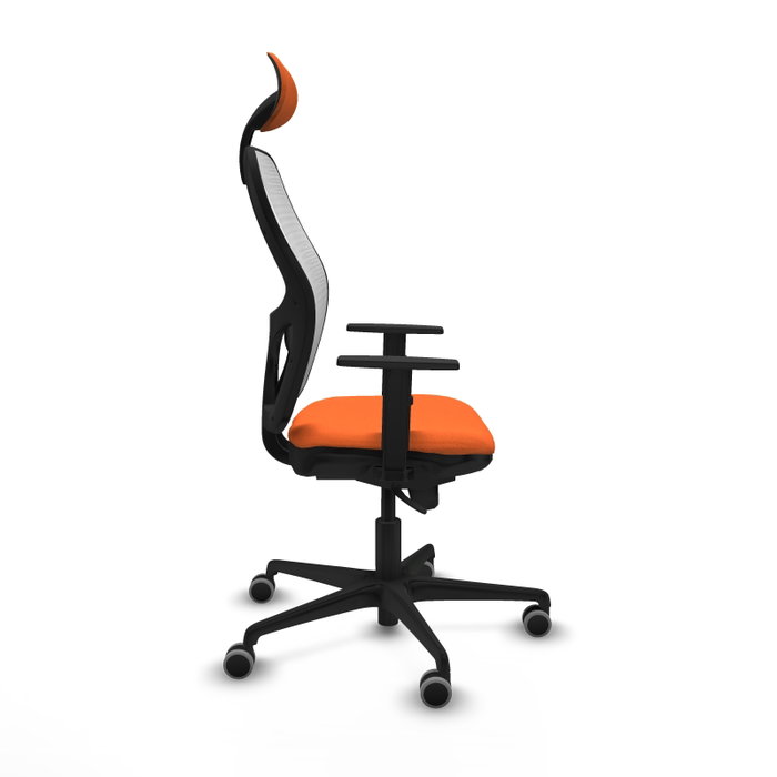 PIQUERAS Y CRESPO Silla de oficina Jorquera Naranja y Blanco