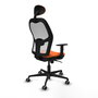 PIQUERAS Y CRESPO Silla de oficina Jorquera Naranja y Blanco