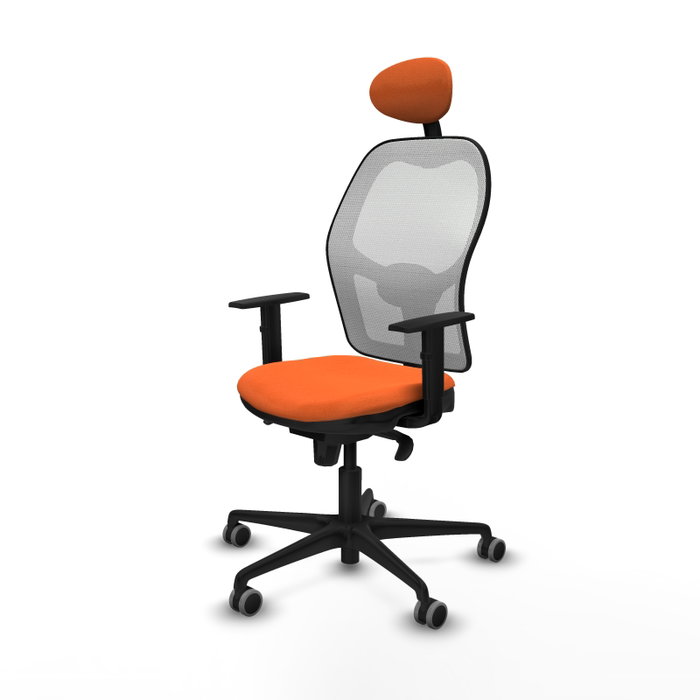 PIQUERAS Y CRESPO Silla de oficina Jorquera Naranja y Blanco