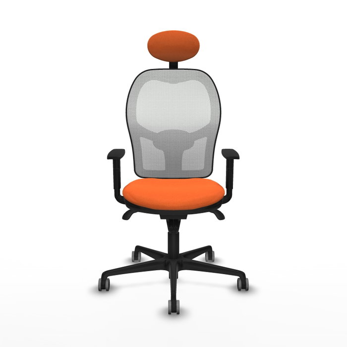 PIQUERAS Y CRESPO Silla de oficina Jorquera Naranja y Blanco