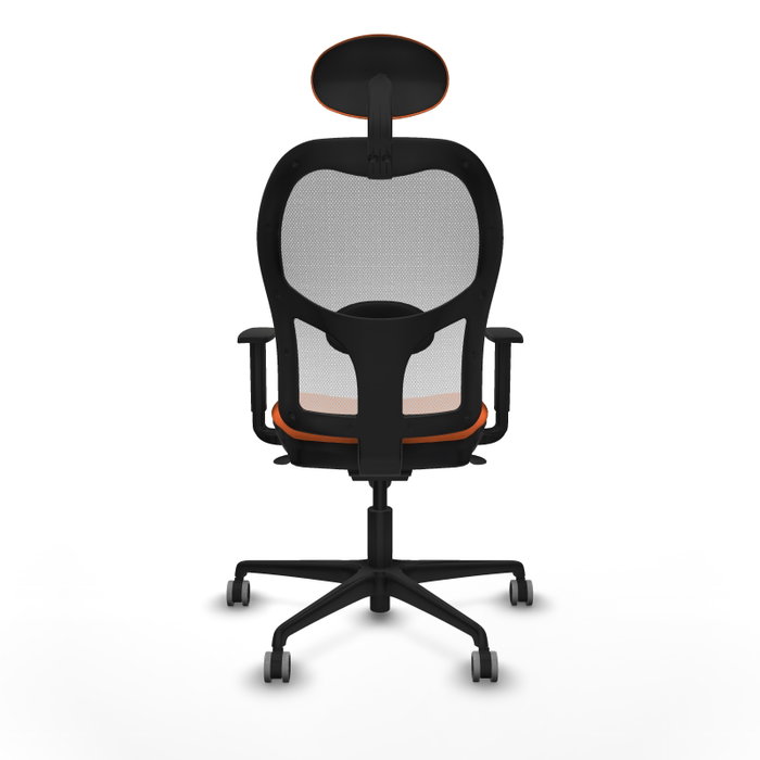PIQUERAS Y CRESPO Silla de oficina Jorquera Naranja y Blanco
