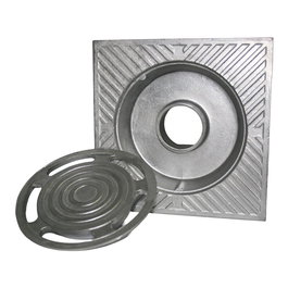 Fun And Go Sumidero de Patio Classic Aluminio 10 x 10 cm