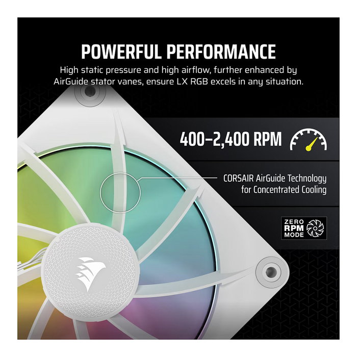 Corsair iCUE LINK LX120 RGB Blanco