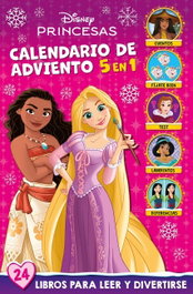 DISNEY LIBROS, Princesas. Calendario de Adviento 5 en 1 - Disney