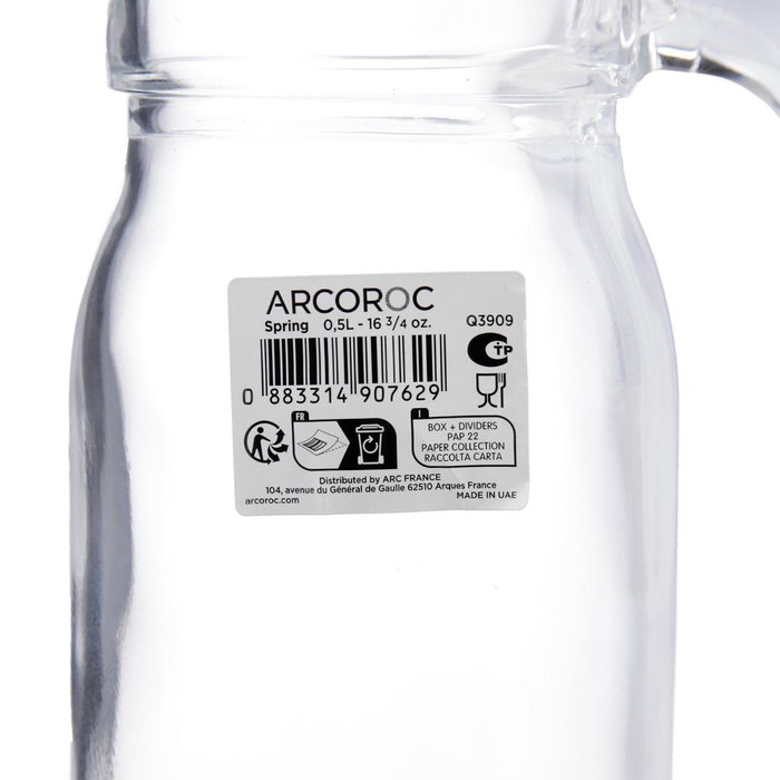 Jarra Vidrio Spring Arcoroc 0,5 L