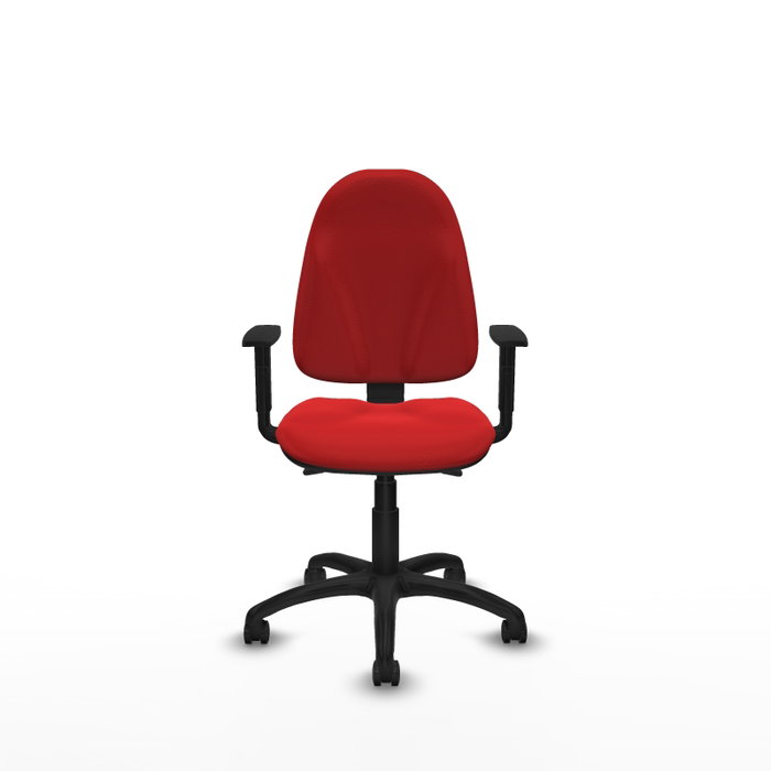 PIQUERAS Y CRESPO Silla de oficina Algarra con mecanismo Asincro, Rojo