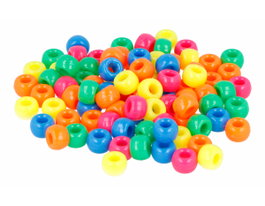 Innspiro Cuentas de Plástico Eco Grosella Multicolor Neon 9mm (1000u. aprox.)