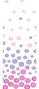DKD Home Decor Set de 2 Dosificadores Dots con Diseño de Topos