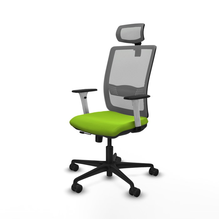 PIQUERAS Y CRESPO Silla de oficina Haches Pistacho y Gris con mecanismo Sincro/Traslack PIQUERAS Y CRESPO Silla de oficina Haches Pistacho y Gris con mecanismo Sincro/Traslack