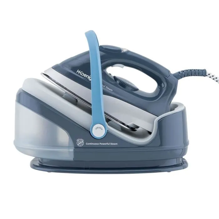 Hkoenig Generador de Vapor V5I 2400W 6 Bar 100g/min Autonomía Ilimitada 1.7L Tanque Vapor Vertical Suela Cerámica