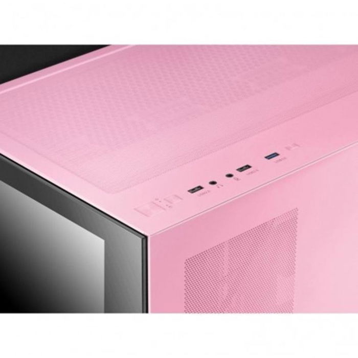 Mars Gaming MCV4P Caja Gaming Custom Premium XXL E-ATX con Cristal Templado Continua sin Marco Doble Cámara Edición Custom Rosa