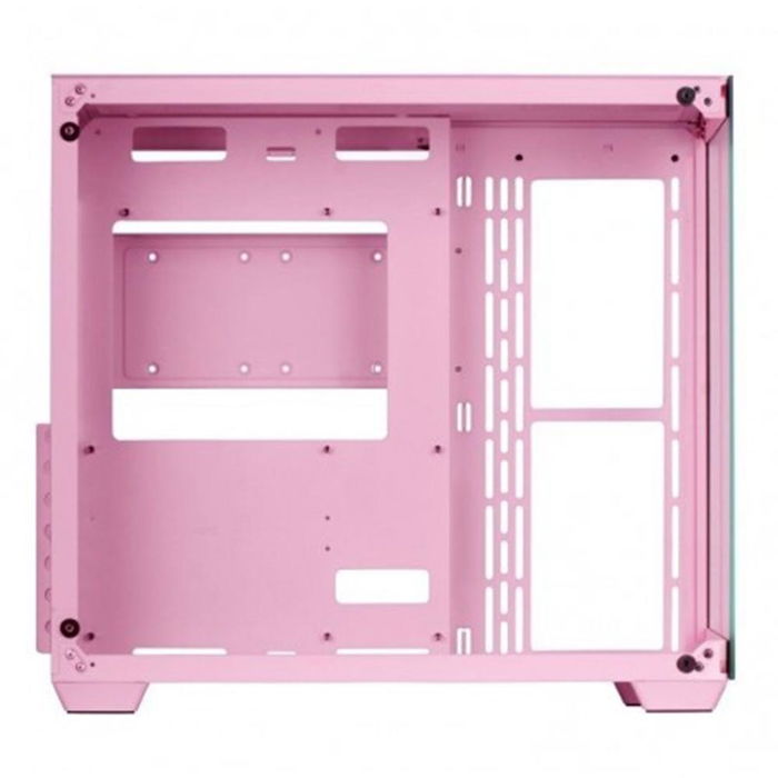 Mars Gaming MCV4P Caja Gaming Custom Premium XXL E-ATX con Cristal Templado Continua sin Marco Doble Cámara Edición Custom Rosa