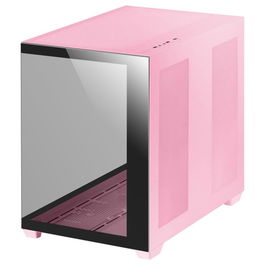 Mars Gaming MCV4P Caja Gaming Custom Premium XXL E-ATX con Cristal Templado Continua sin Marco Doble Cámara Edición Custom Rosa
