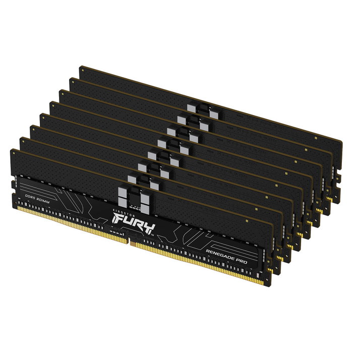 Kingston FURY Renegade Pro 128GB 6000MT/s DDR5 ECC Reg CL32 DIMM Kit de 8 Kingston FURY Renegade Pro 128GB 6000MT/s DDR5 ECC Reg CL32 DIMM Kit de 8