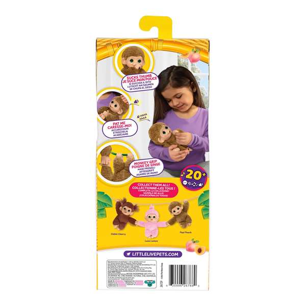 Moose My Baby Monkey Minis - Monitos Interactivos con Sonidos, Juguete en Español
