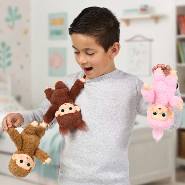 Moose My Baby Monkey Minis - Monitos Interactivos con Sonidos, Juguete en Español