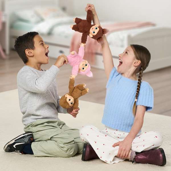 Moose My Baby Monkey Minis - Monitos Interactivos con Sonidos, Juguete en Español