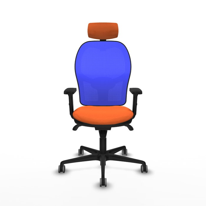 PIQUERAS Y CRESPO Silla de oficina Jorquera Naranja y Azul