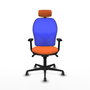 PIQUERAS Y CRESPO Silla de oficina Jorquera Naranja y Azul