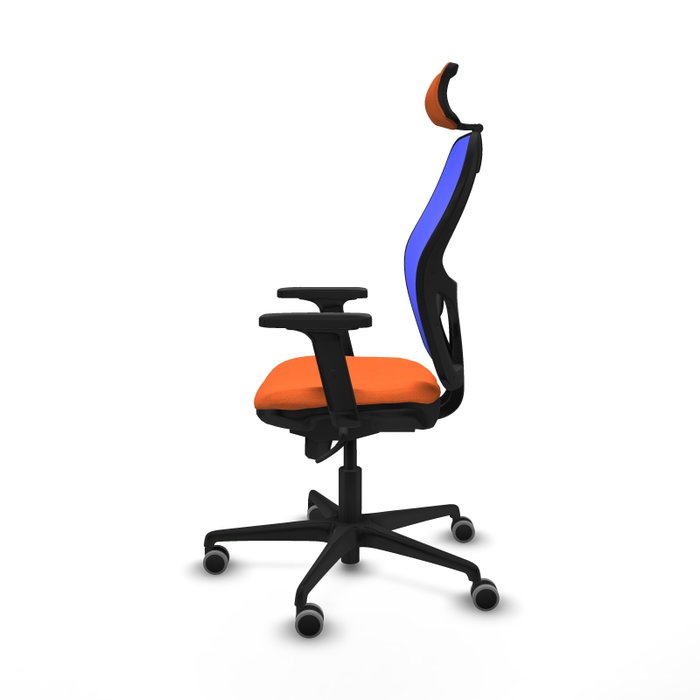 PIQUERAS Y CRESPO Silla de oficina Jorquera Naranja y Azul