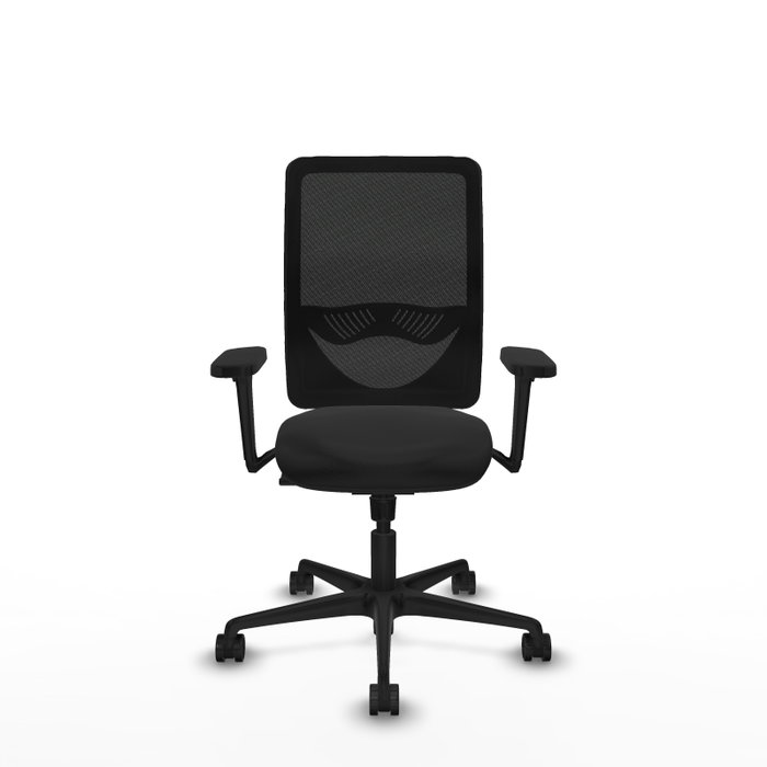 PIQUERAS Y CRESPO Silla de oficina Zulema con mecanismo Sincro, Negro