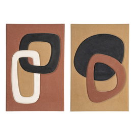 Cuadro Abstracto 2/M Dm Decoración 80 X 5,50 X 120 cm (Set de 2)