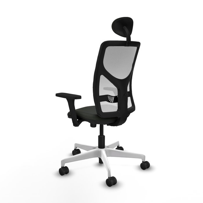 PIQUERAS Y CRESPO Silla de oficina Motilla con mecanismo Sincro, Negro y Blanco PIQUERAS Y CRESPO Silla de oficina Motilla con mecanismo Sincro, Negro y Blanco