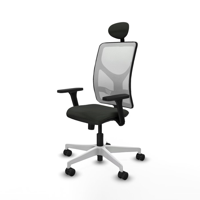 PIQUERAS Y CRESPO Silla de oficina Motilla con mecanismo Sincro, Negro y Blanco PIQUERAS Y CRESPO Silla de oficina Motilla con mecanismo Sincro, Negro y Blanco