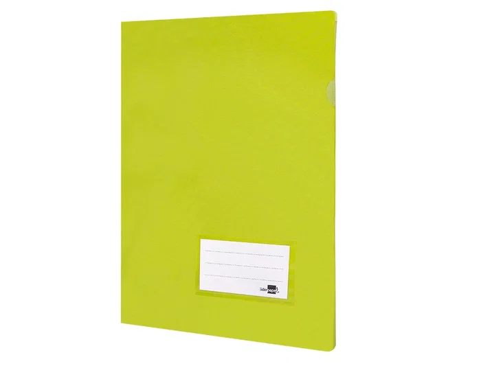 Liderpapel Carpeta Dossier A4 Uñero Amarillo Fluor Opaco Polipropileno 180 Micras