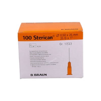 B. Braun Agujas Sterican 0,5x25 mm 25G Naranja B. Braun Agujas Sterican 0,5x25 mm 25G Naranja