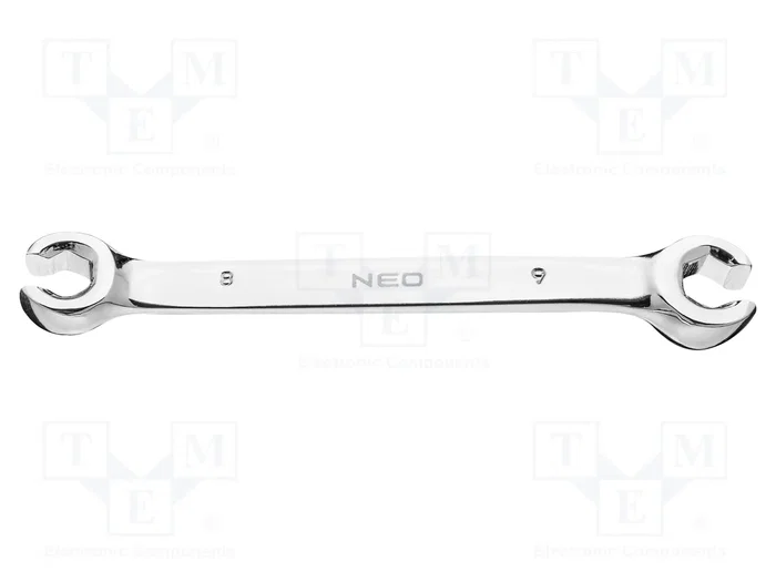 NEO TOOLS Llave de anillo semiabierto bilateral 8mm, 9mm NEO TOOLS Llave de anillo semiabierto bilateral 8mm, 9mm