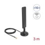 DeLOCK 10040 Antena 5G LTE Omnidireccional con Cable de 3 m y Base Magnética