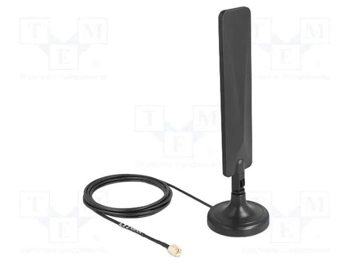 DeLOCK 10040 Antena 5G LTE Omnidireccional con Cable de 3 m y Base Magnética DeLOCK 10040 Antena 5G LTE Omnidireccional con Cable de 3 m y Base Magnética