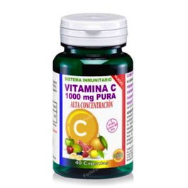 ROBIS Vitamina C Pura 1000mg, 40 cápsulas
