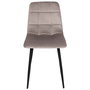 Home Deco Factory Silla Mateo Essentiel Taupé Poliéster Madera Hierro 45x52x88 cm