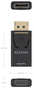 Aisens Conversor DisplayPort Macho a HDMI Hembra 4K@30Hz A125-0949 Negro