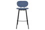 DKD Home Decor Taburete Loft Azul Negro 46 x 101 x 50 cm (2 Unidades)