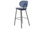 DKD Home Decor Taburete Loft Azul Negro 46 x 101 x 50 cm (2 Unidades)
