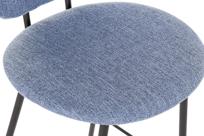 DKD Home Decor Taburete Loft Azul Negro 46 x 101 x 50 cm (2 Unidades)