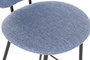 DKD Home Decor Taburete Loft Azul Negro 46 x 101 x 50 cm (2 Unidades)